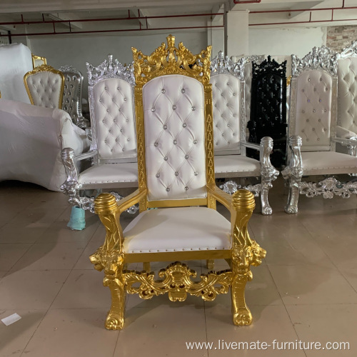 wholesale luxury wedding hall gold chairs events